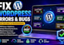 fix wordpress php bugs woocommerce crash debug malware recovery speed repair